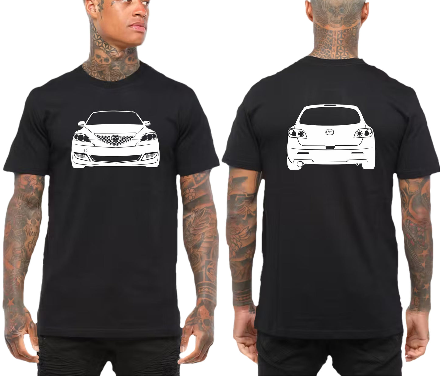 MAZDA 3 BK FRONT & BACK | TSHIRT or MUSCLE TANK