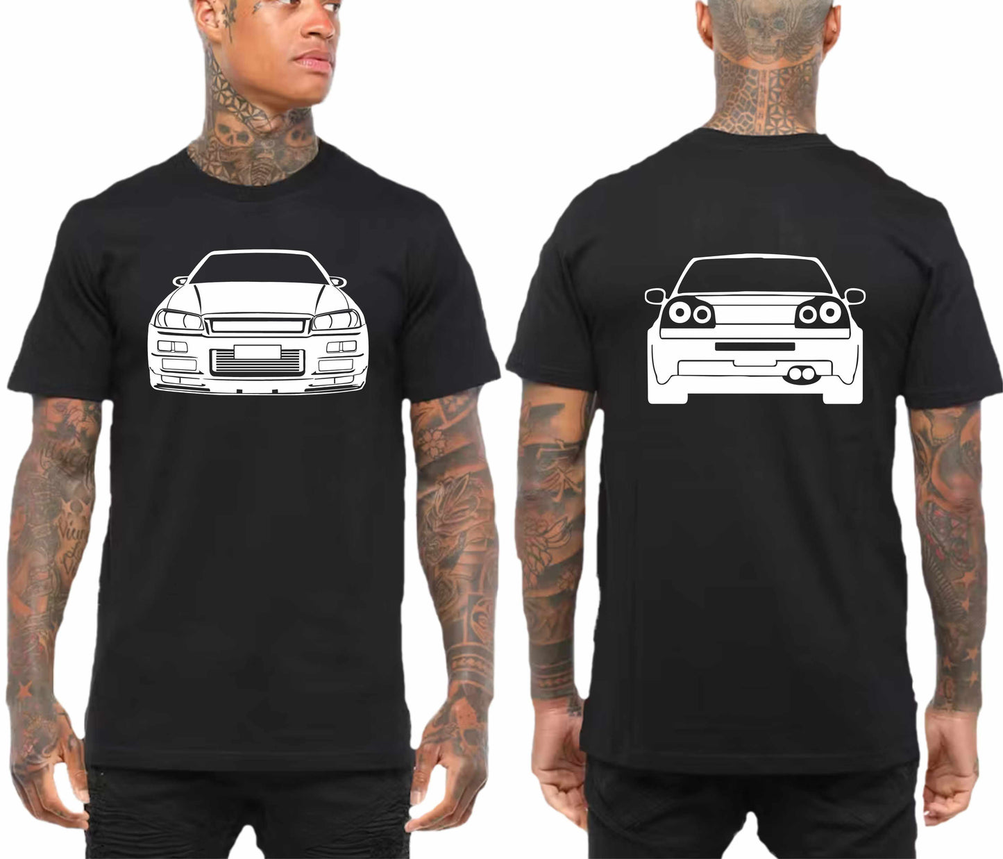 NISSAN R34 SKYLINE FRONT & BACK | TSHIRT or MUSCLE TANK