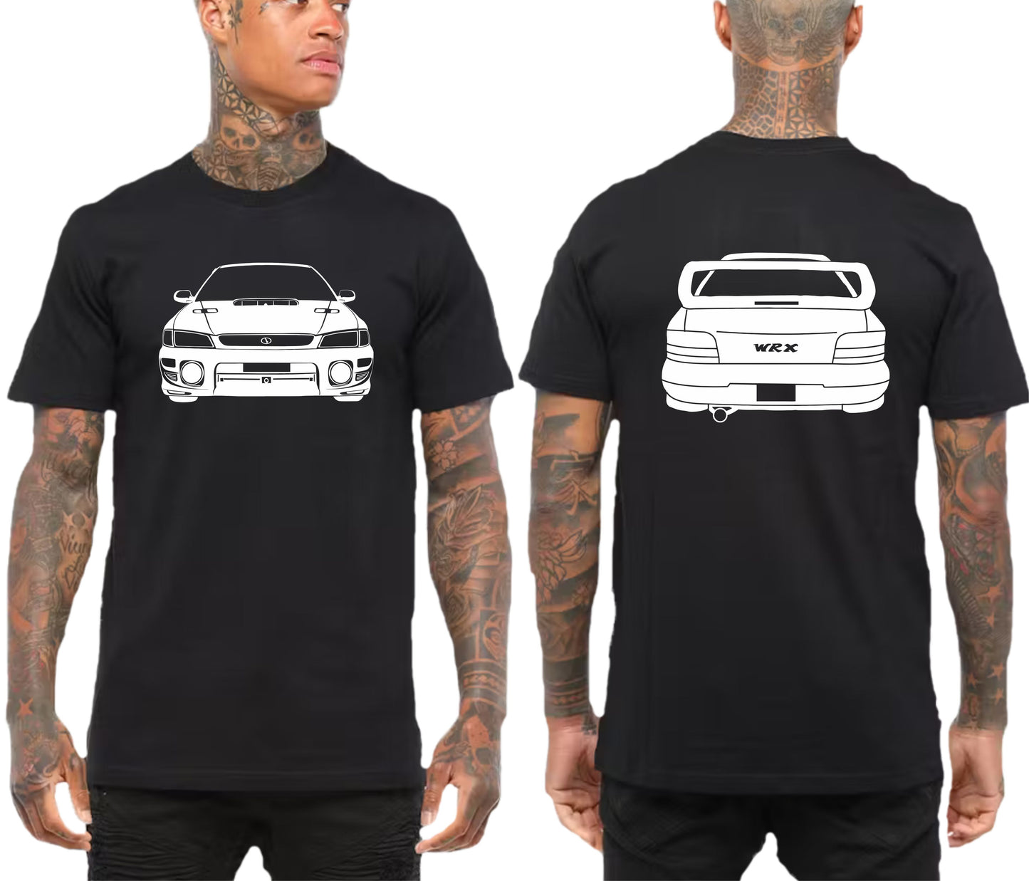 SUBARU WRX GC8 FRONT & BACK | TSHIRT or MUSCLE TANK