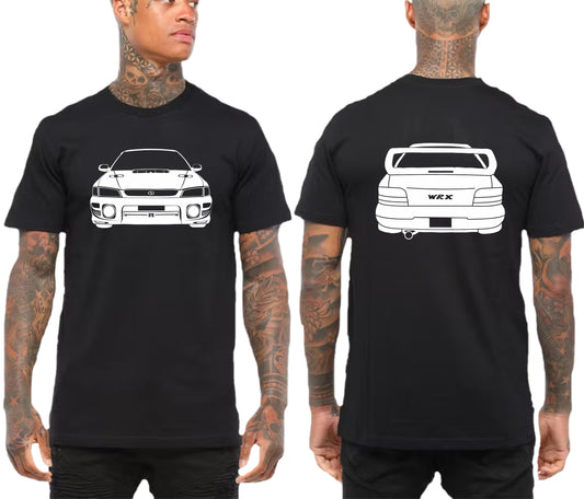 SUBARU WRX GC8 FRONT & BACK | TSHIRT or MUSCLE TANK