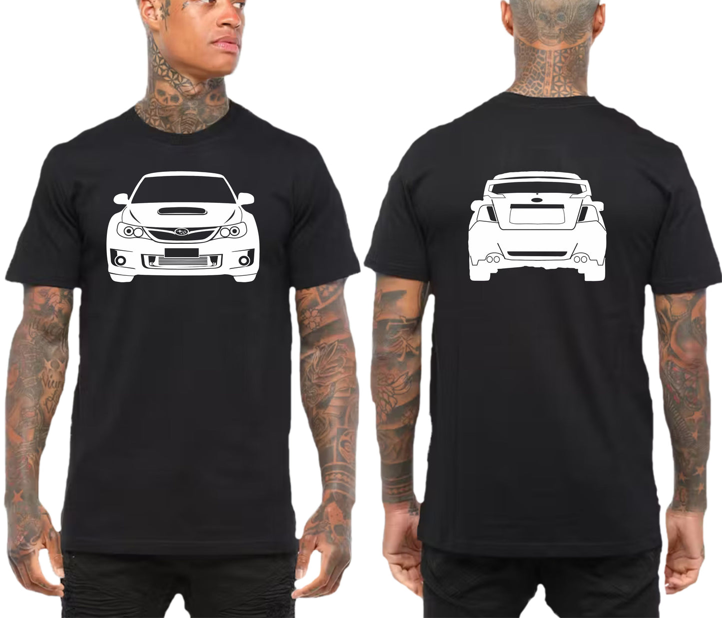 SUBARU WRX STI MY10 WIDE FRONT & BACK | TSHIRT or MUSCLE TANK