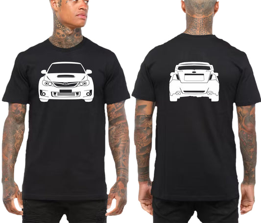 SUBARU WRX STI MY10 WIDE FRONT & BACK | TSHIRT or MUSCLE TANK