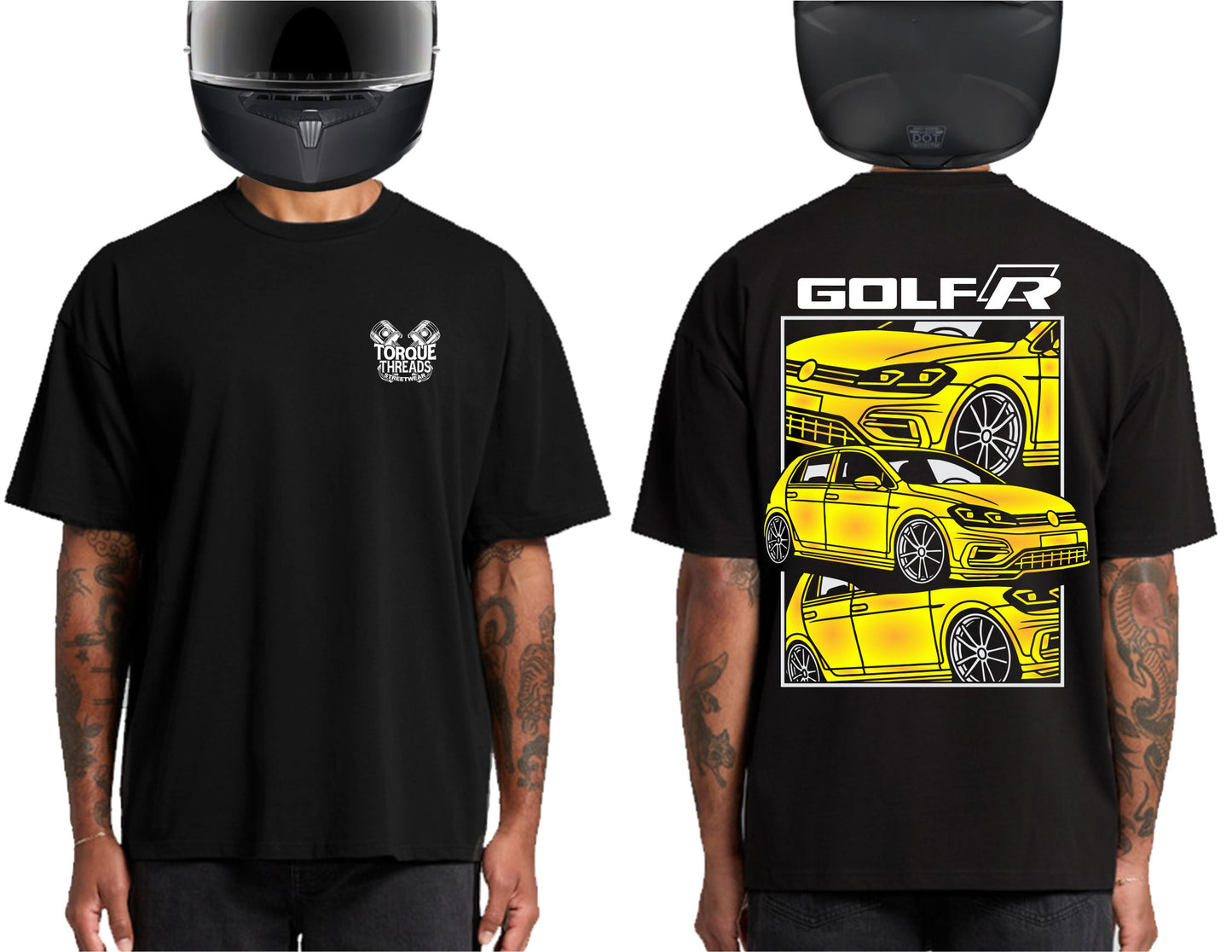 VOLSWAGEN GOLF R32 YELLOW | HEAVY OVERSIZED TSHIRT
