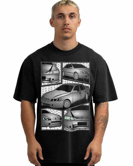 VINTAGE FADED TSHIRT | HOLDEN VY VZ COMMODORE GRAY