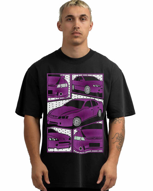 VINTAGE FADED TSHIRT | HOLDEN VY VZ COMMODORE PURPLE