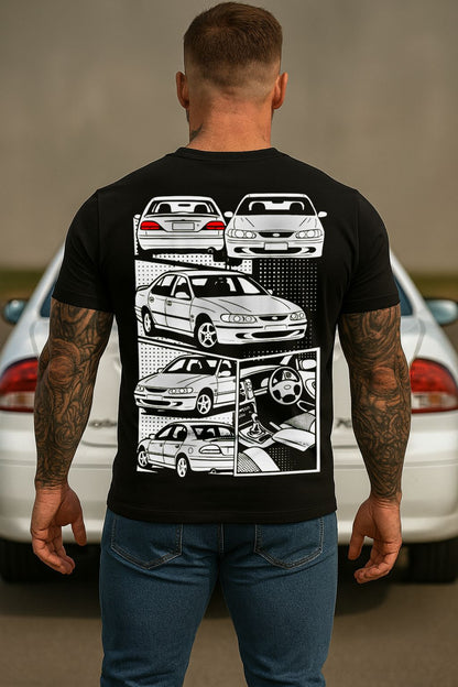 FORD EF EL FALCON XR | COMIC STYLE TSHIRT