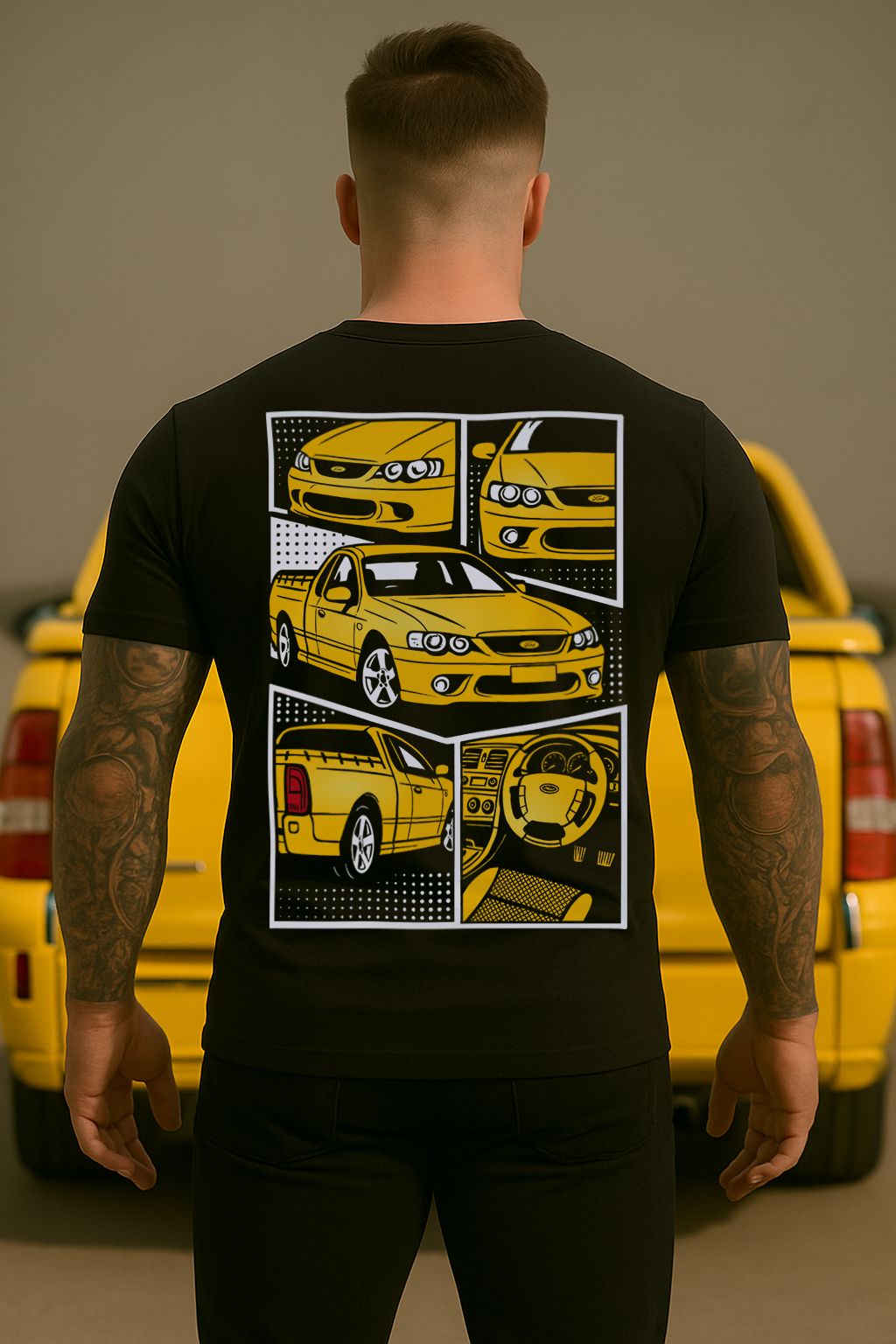 FORD BA BF FALCON UTE | COMIC STYLE TSHIRT