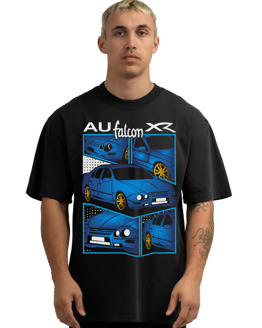 VINTAGE FADED TSHIRT | FORD AU FALCON BLUE