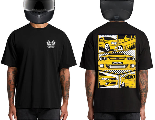 FORD BA BF FALCON YELLOW | HEAVY OVERSIZED TSHIRT
