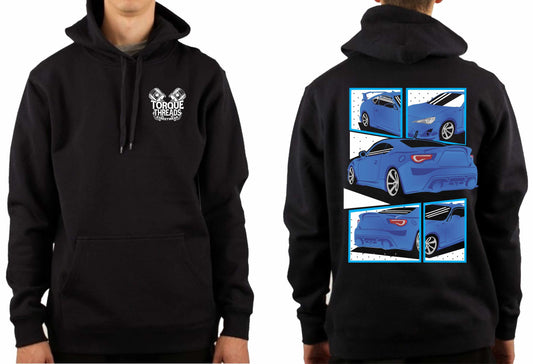 TOYOTA 86 BLUE COMIC STYLE HOODIE