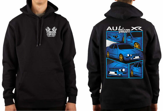 FORD AU FALCON BLUE COMIC STYLE HOODIE