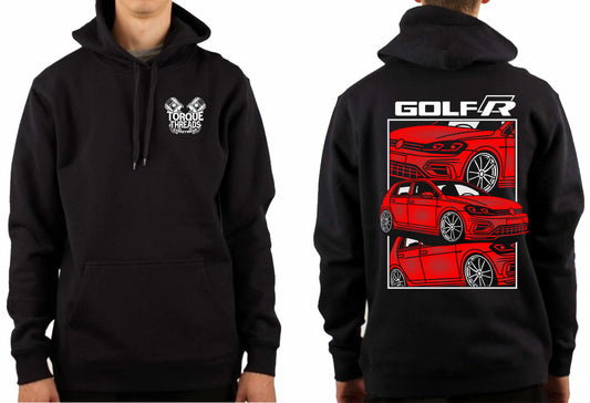VOLKSWAGEN GOLF R32 RED COMIC STYLE HOODIE