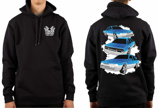 HOLDEN VL CALAIS BLUE COMIC STYLE HOODIE
