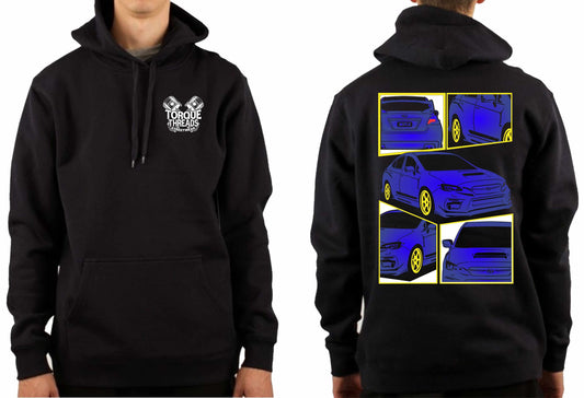 SUBARU WRX 2020 BLUE COMIC STYLE HOODIE