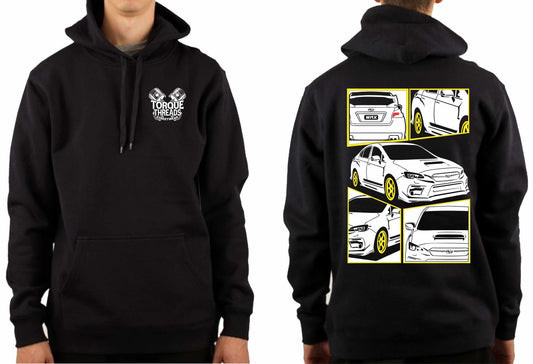 SUBARU WRX 2020 WHITE COMIC STYLE HOODIE