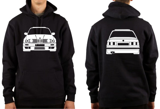 BMW e30 Front & Back | PULLOVER HOODIE