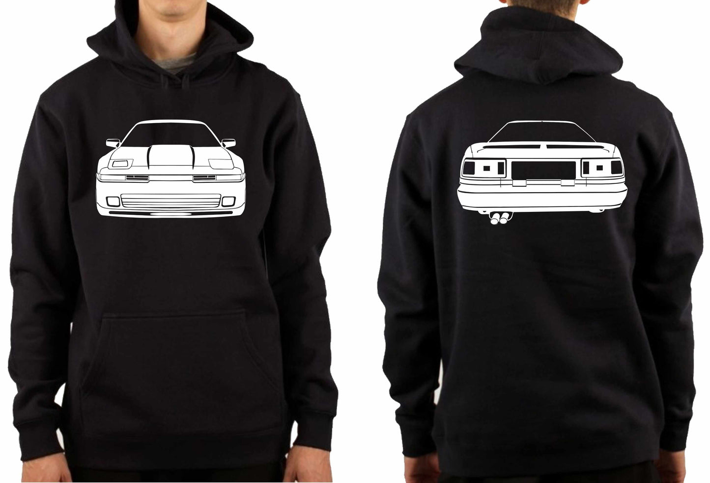 TOYOTA SUPRA A70 (FACELIFT) FRONT & BACK | PULLOVER HOODIE