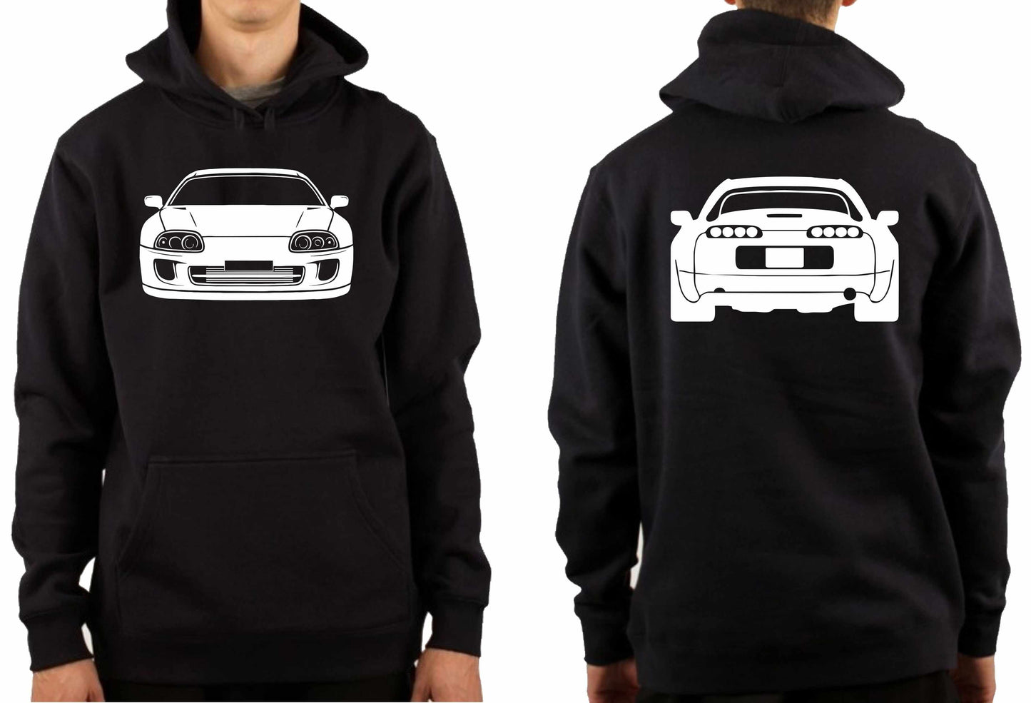 TOYOTA SUPRA JZA80 FRONT & BACK | PULLOVER HOODIE