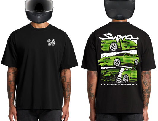 TOYOTA SUPRA GREEN | HEAVY OVERSIZED TSHIRT