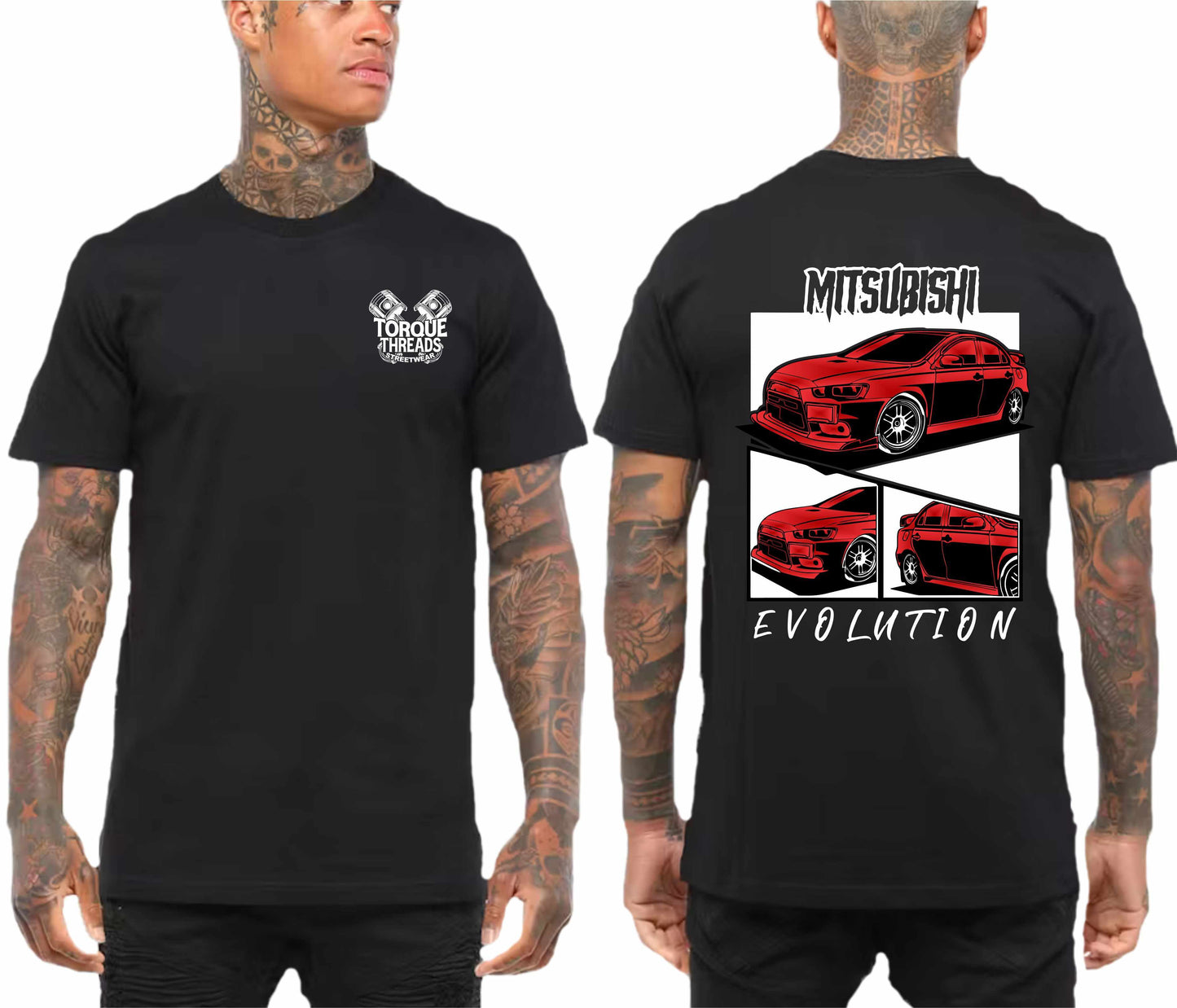 MITSUBISHI EVO RED | COMIC STYLE TSHIRT