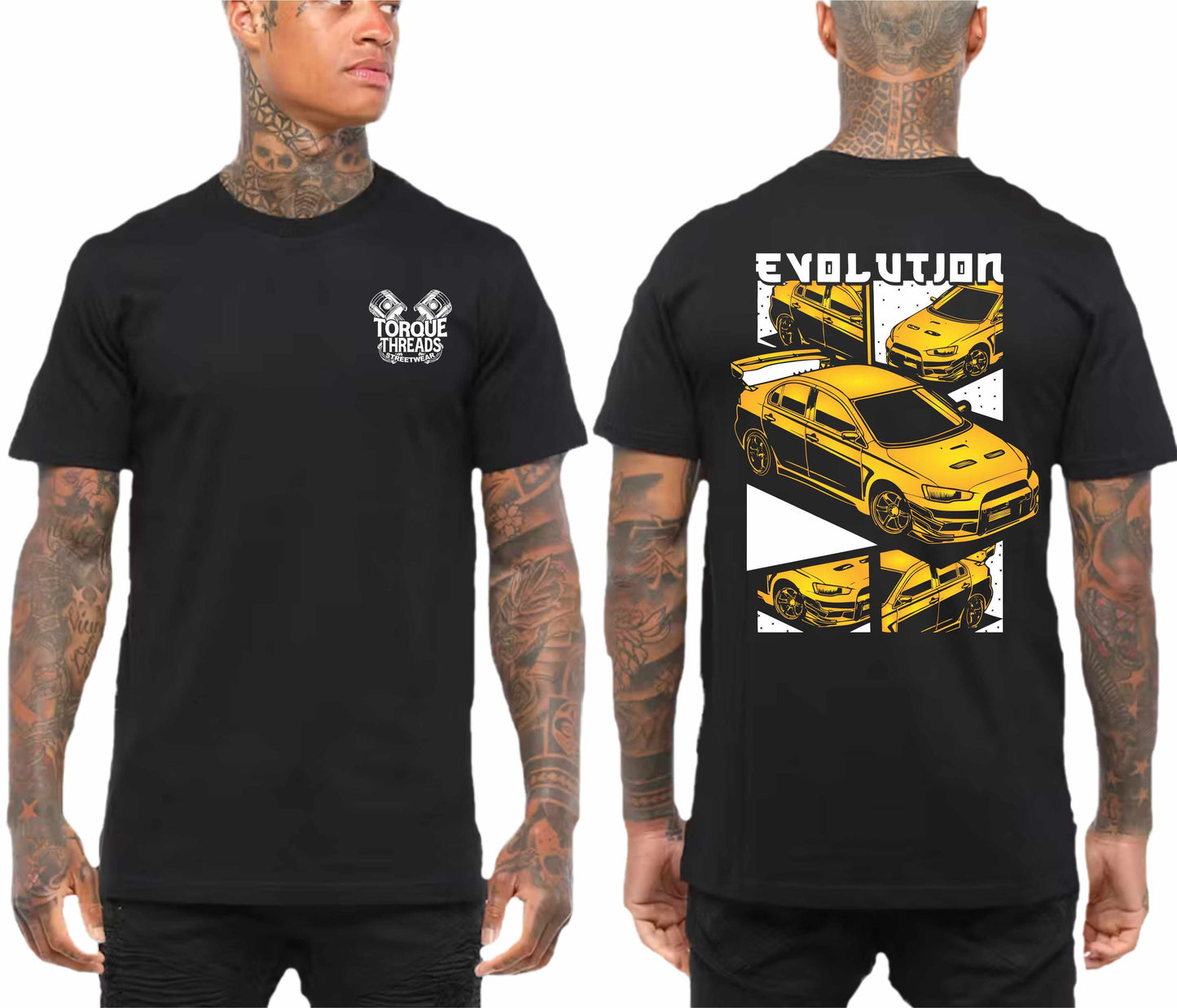 MITSUBISHI EVO YELLOW | COMIC STYLE TSHIRT