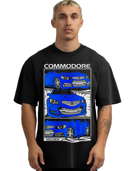 VINTAGE FADED TSHIRT | HOLDEN VF COMMODORE BLUE