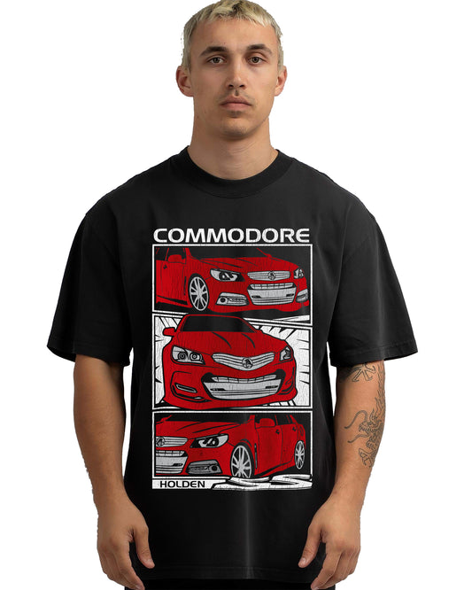 VINTAGE FADED TSHIRT | HOLDEN VF COMMODORE RED