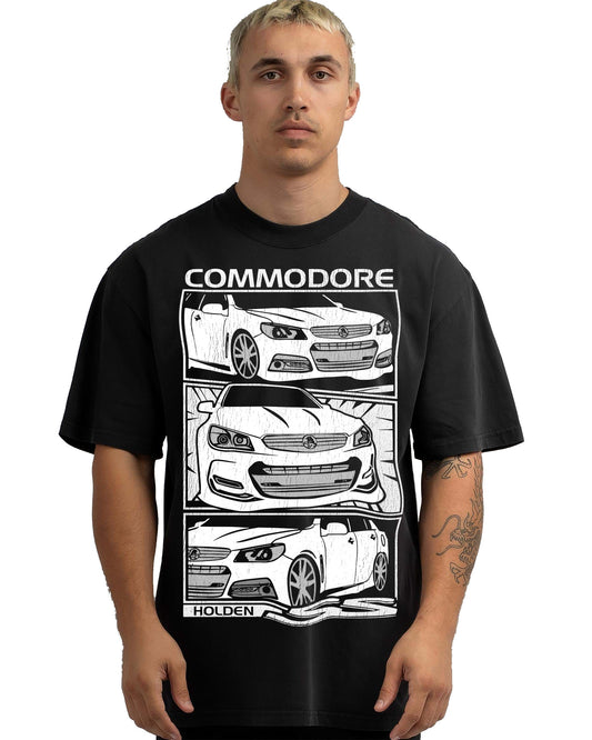 VINTAGE FADED TSHIRT | HOLDEN VF COMMODORE WHITE