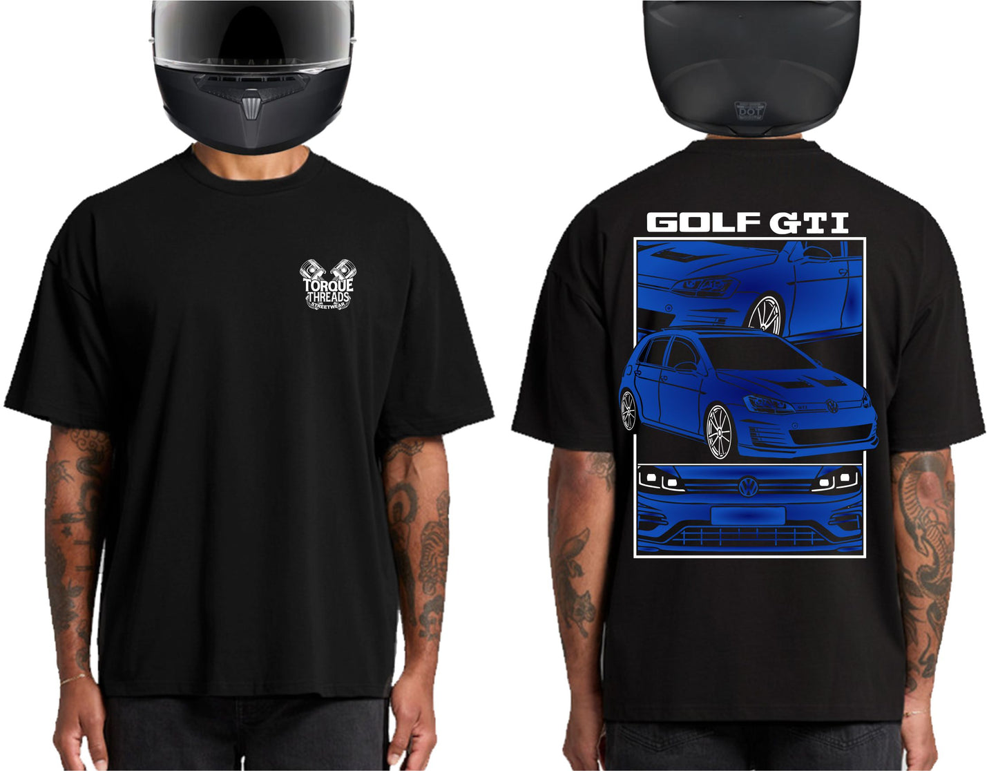 VOLSWAGEN GOLF GTI BLUE | HEAVY OVERSIZED TSHIRT