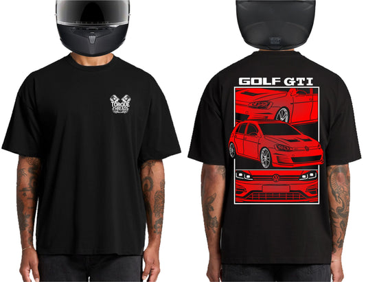 VOLSWAGEN GOLF GTI RED | HEAVY OVERSIZED TSHIRT