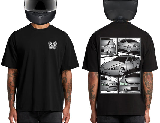 HOLDEN VY VZ COMMODORE GRAY | HEAVY OVERSIZED TSHIRT