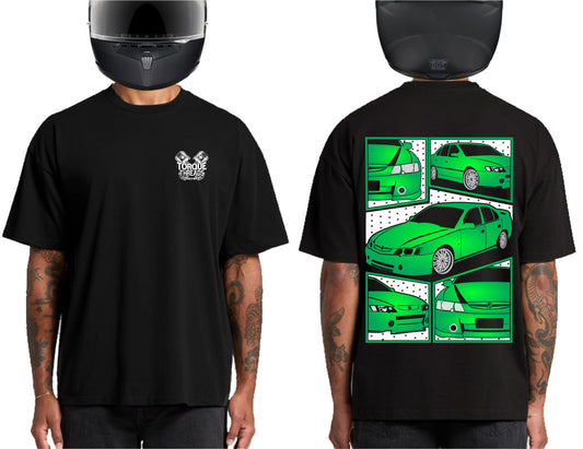 HOLDEN VY VZ COMMODORE GREEN | HEAVY OVERSIZED TSHIRT