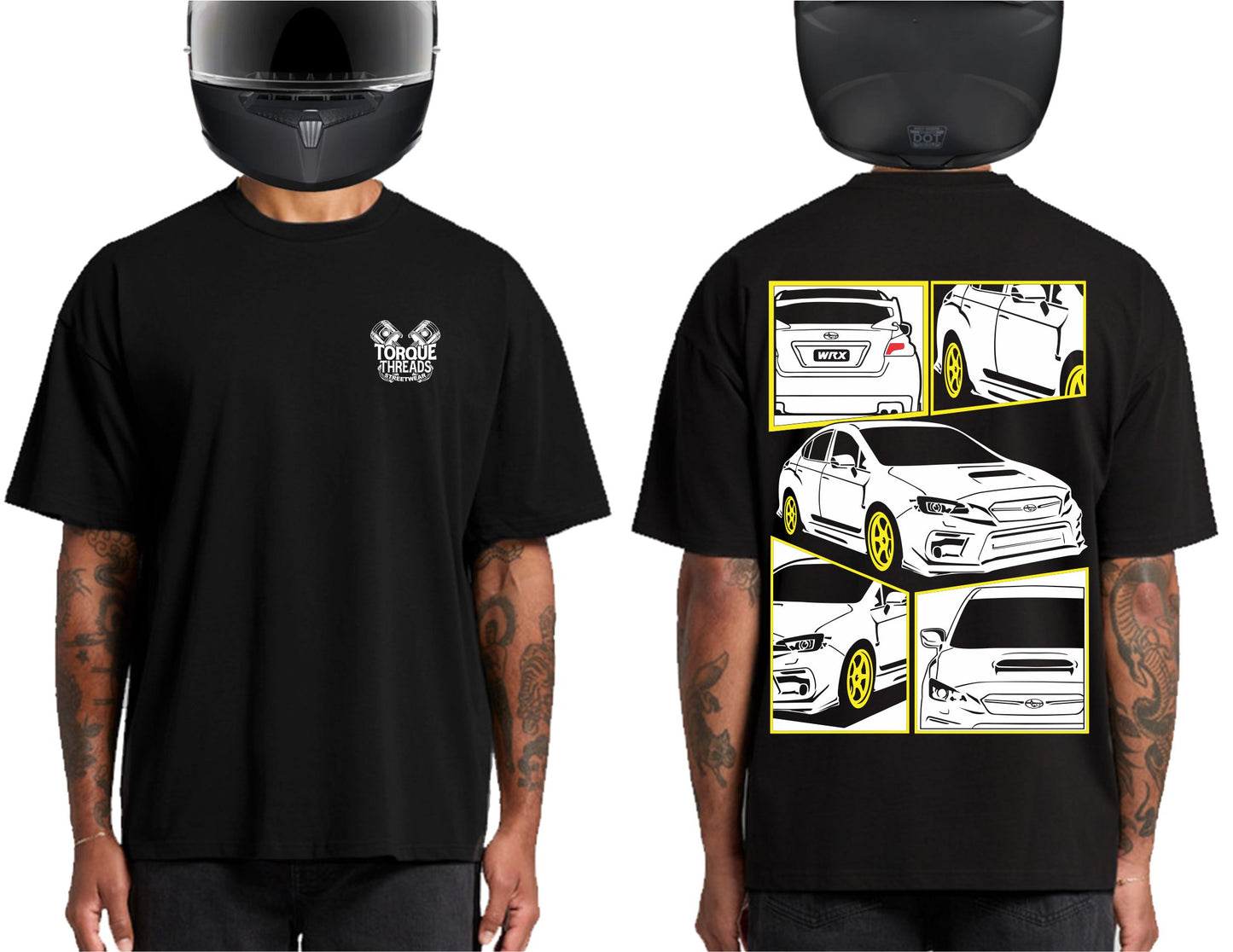 SUBARU WRX STI 2020 WHITE | HEAVY OVERSIZED TSHIRT